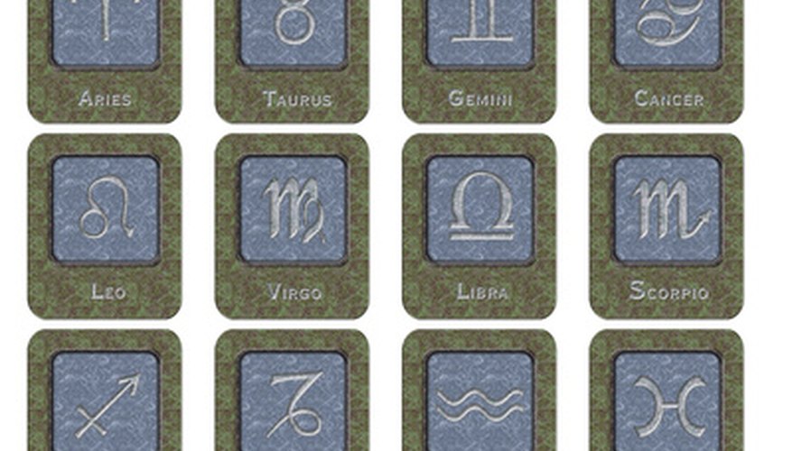 The 12 signs of the Zodiac represent star constellations. The 12 signs of the Zodiac represent star constellations.