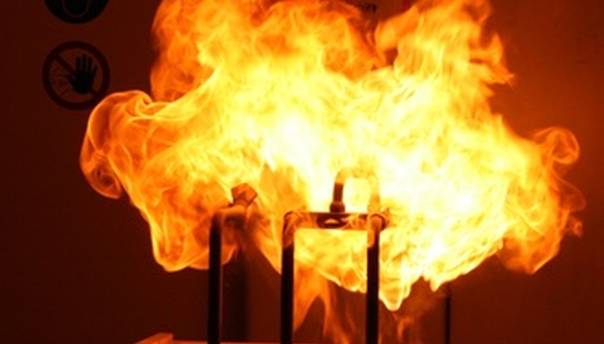 Photo Credit: Chemical explosion image by Edwar Xie from <a href='http://www.fotolia.com'>Fotolia.com</a> The lower explosive limit of a chemical is the minimum concentration needed to cause an explosion.