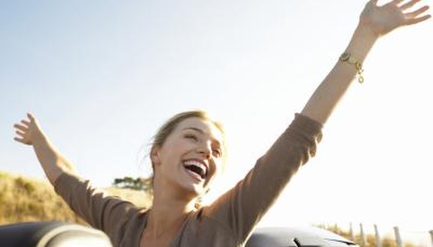 Young woman laughing. Young woman laughing.