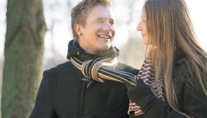 Make eye contact and smile. Make eye contact and smile.