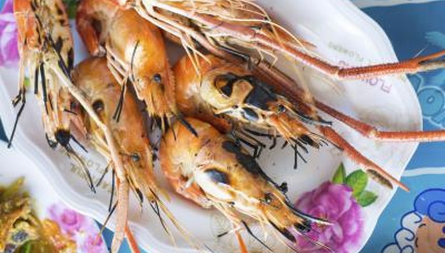 Cooked prawns Cooked prawns