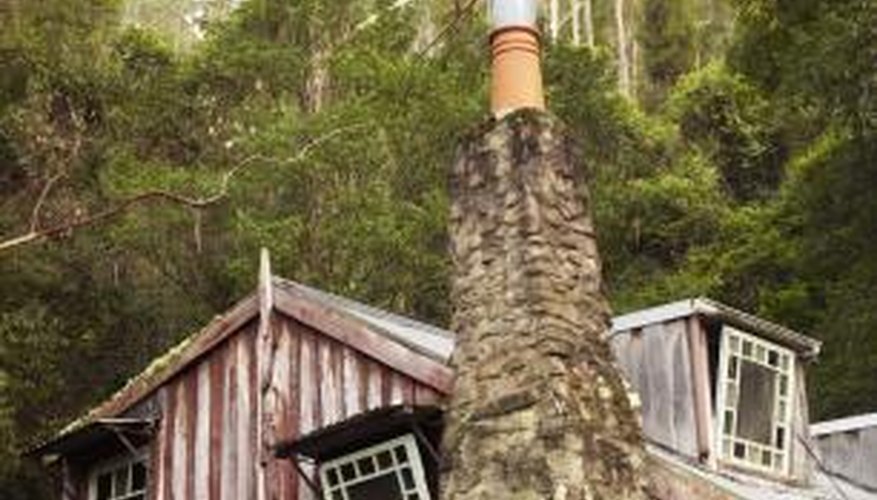 A clay cowl is added to prevent downdrafts. A clay cowl is added to prevent downdrafts.