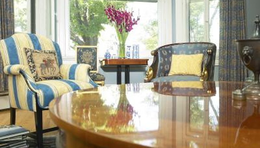 Measure the table to fit other furniture in the room. Measure the table to fit other furniture in the room.