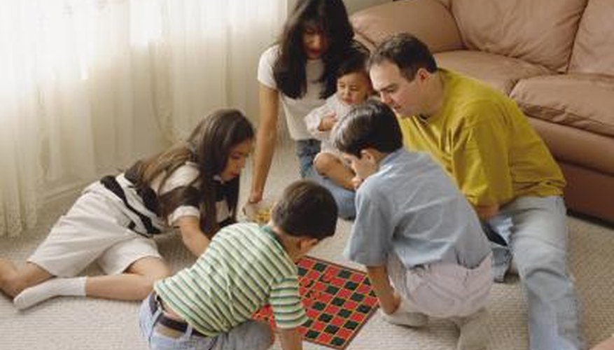 Busy family room Busy family room