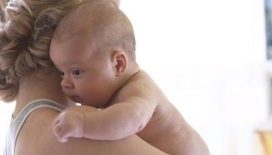 The heart rate of an infant or child can be checked by placing an ear directly against the child’s chest. The heart rate of an infant or child can be checked by placing an ear directly against the child’s chest.
