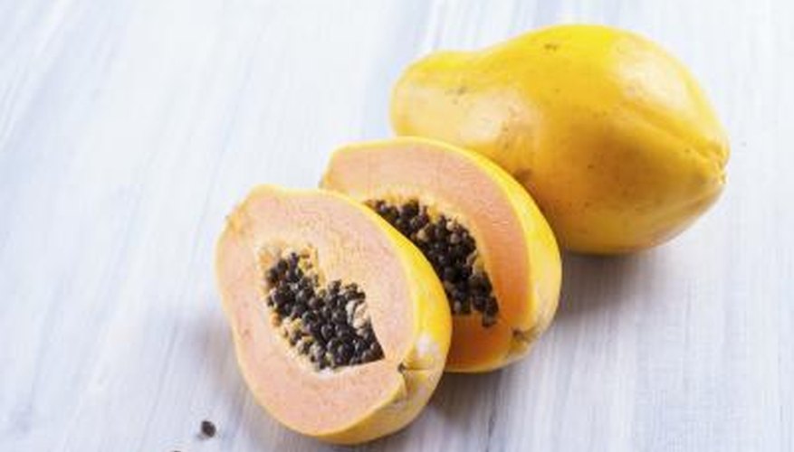 Sliced papaya. Sliced papaya.