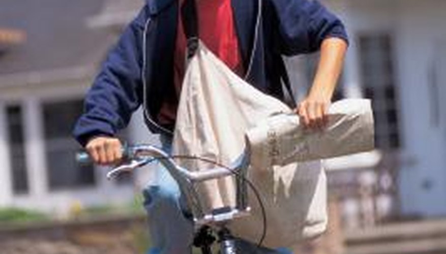 Deliver newspapers by bike is an option. Deliver newspapers by bike is an option.