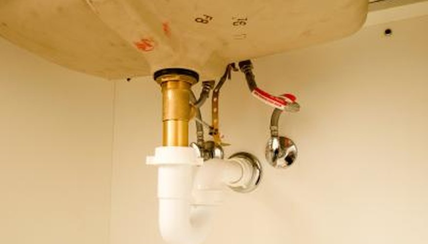 remove drain pipe under bathroom sink