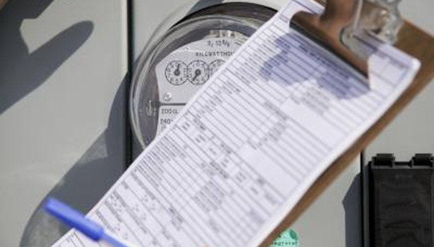 Utility meters and checklist Utility meters and checklist