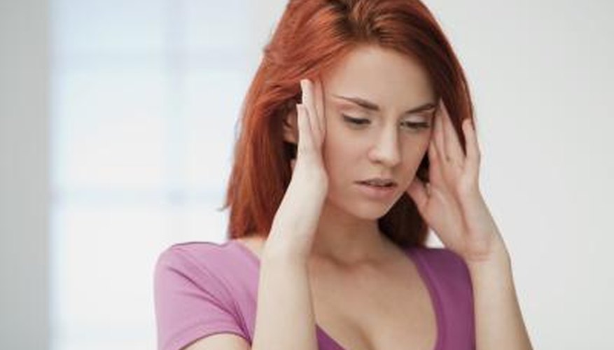 woman with headache woman with headache