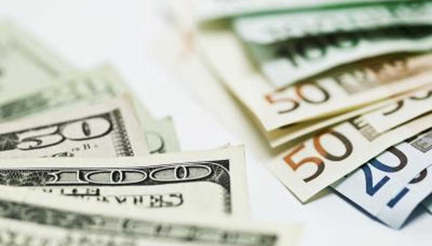 Euro Vs The American Dollar Pocket Sense Euro Bills And Us Dollars