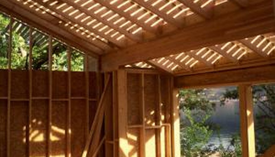Notice the horizontal nogging sections in this wall assembly. Notice the horizontal nogging sections in this wall assembly.