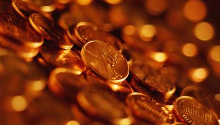 Pile of U.S. pennies. Pile of U.S. pennies.