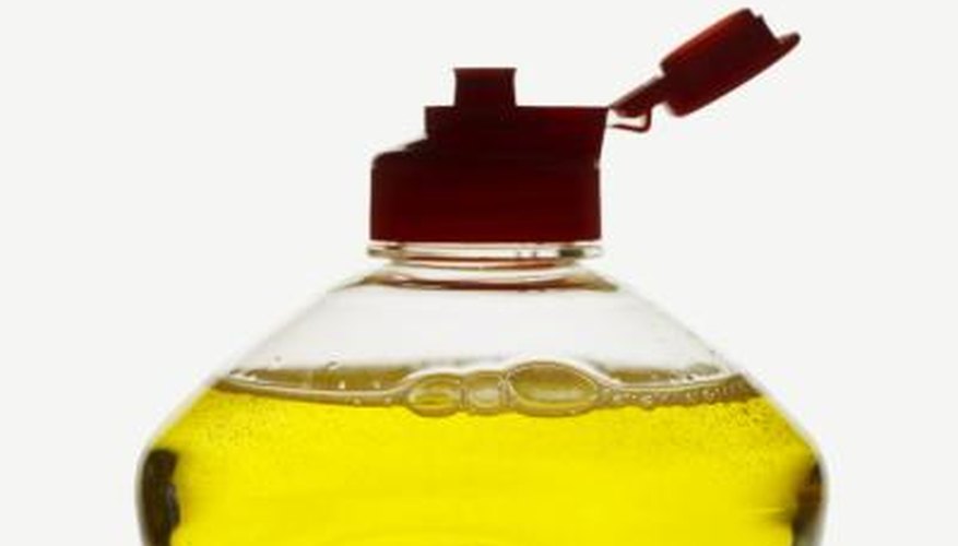 Dish-washing detergent is safe for eyeglass cleaning. Dish-washing detergent is safe for eyeglass cleaning.