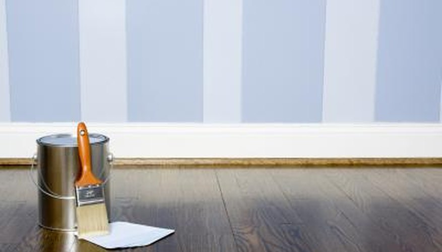 Paint the marked space with the same color as the walls but in a high-gloss paint Paint the marked space with the same color as the walls but in a high-gloss paint