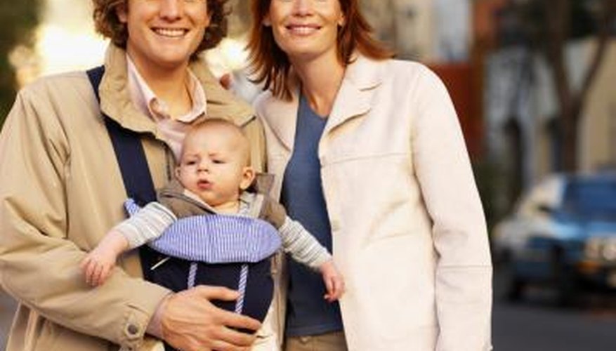 Baby wearing layers of clothing. Baby wearing layers of clothing.