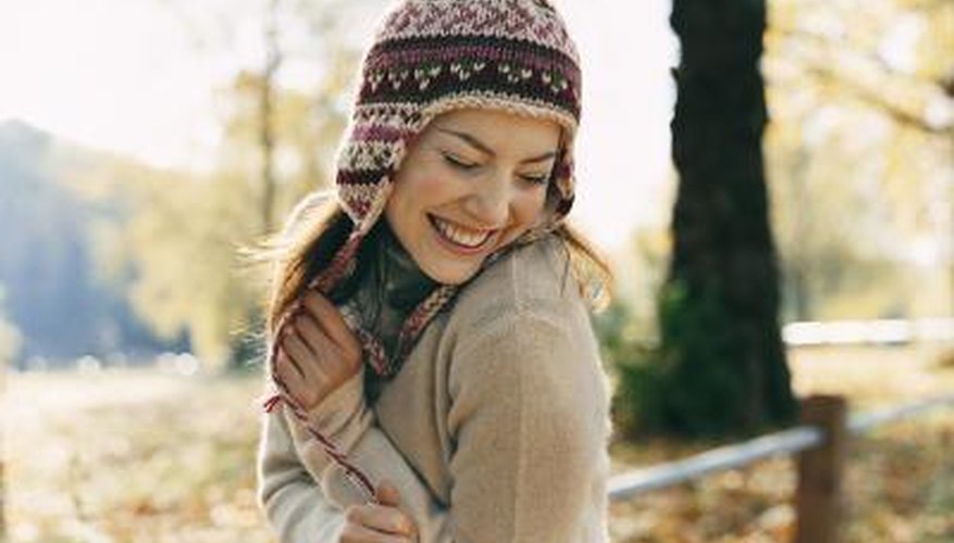 Woman smiling outdoors Woman smiling outdoors