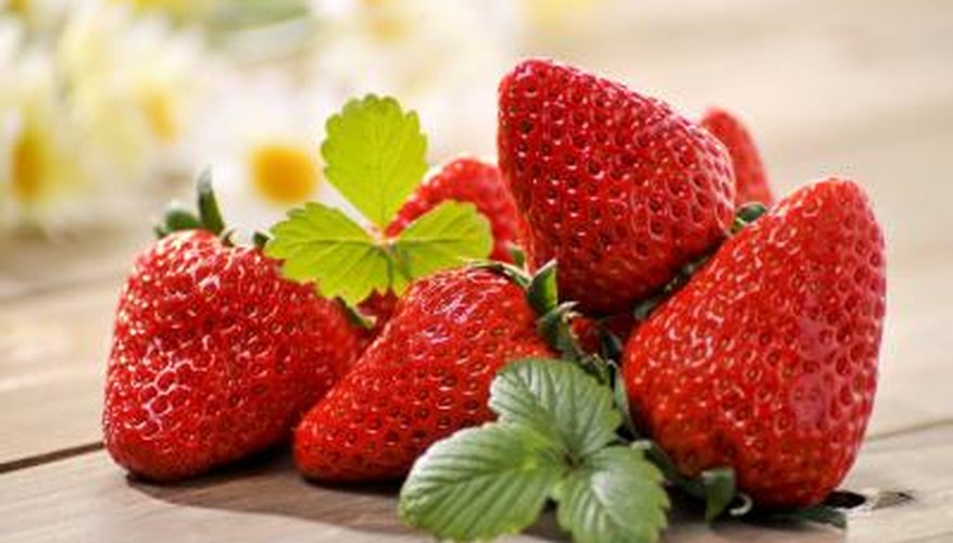 Strawberries are high in vitamin C. Strawberries are high in vitamin C.