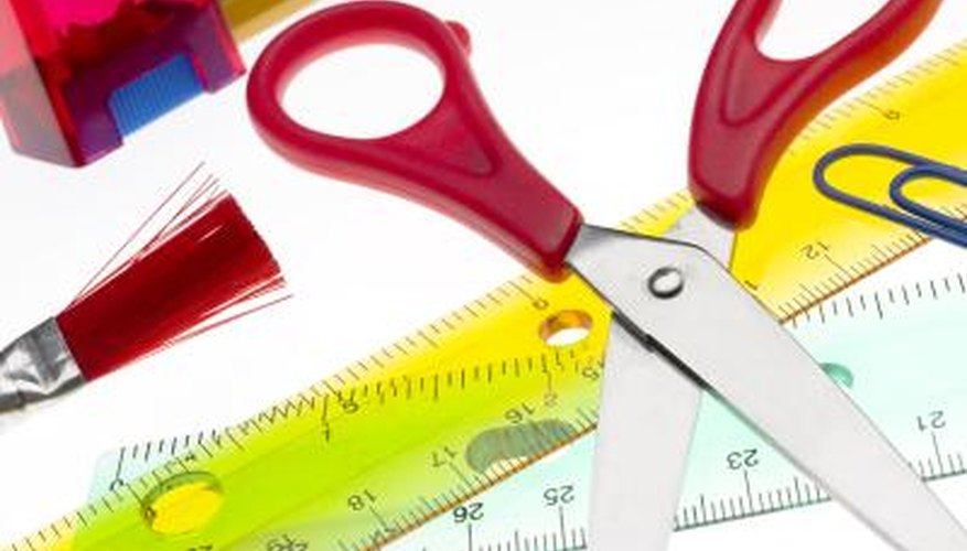 Scissors and measuring tape Scissors and measuring tape