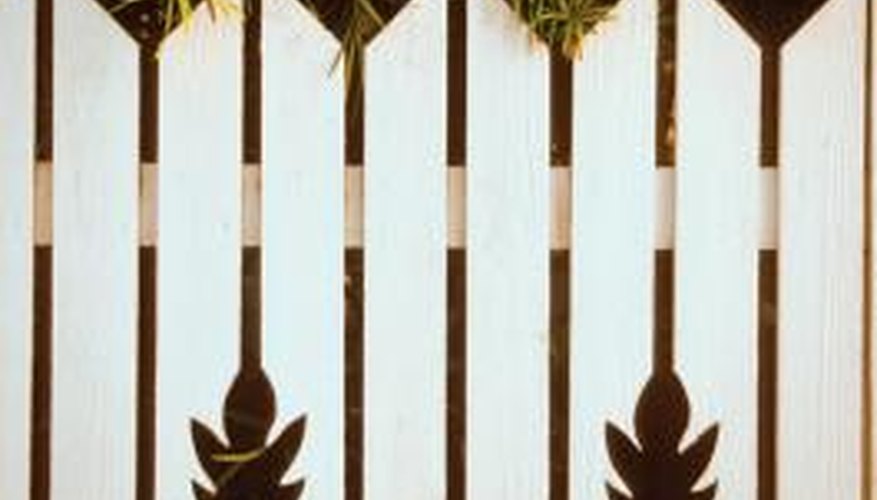 Using a different fence design helps a fence stand out. Using a different fence design helps a fence stand out.