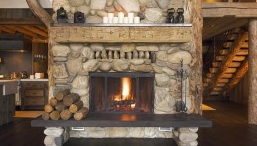 Rustic fireplace Rustic fireplace