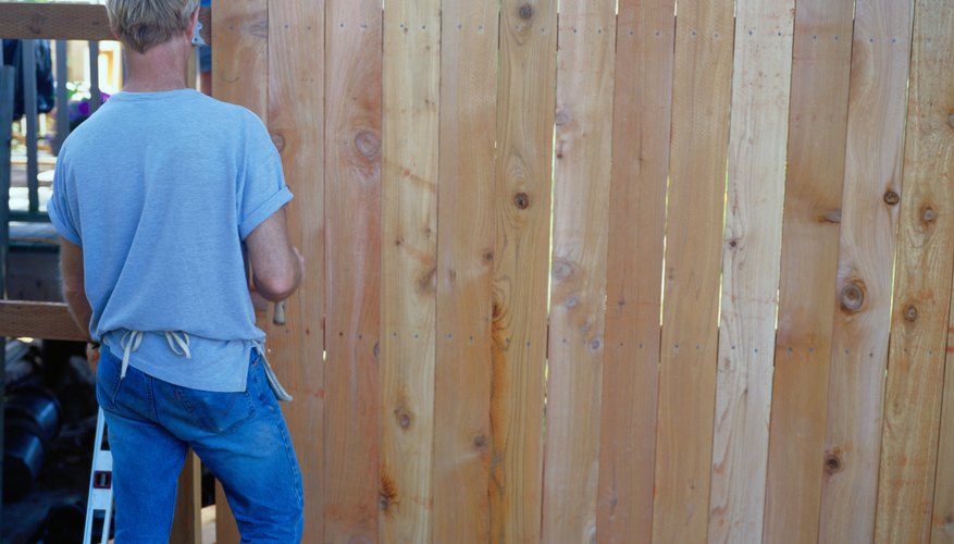 Plumb each slat with a level. Plumb each slat with a level.