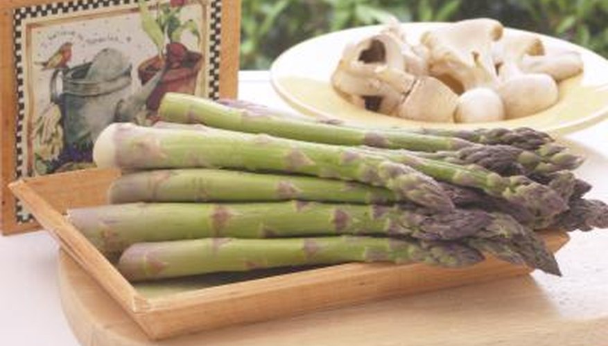 Asparagus and mushrooms Asparagus and mushrooms