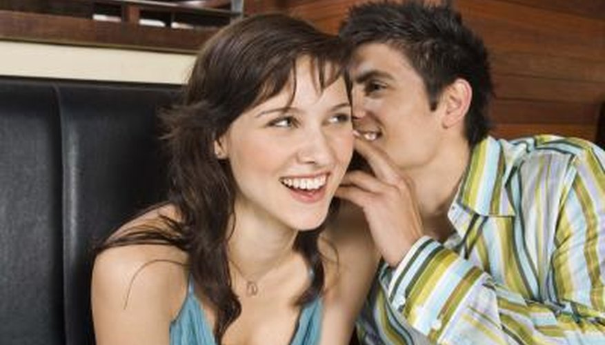 Man flirting with woman Man flirting with woman