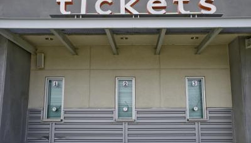Ticket booth at a sports facility. Ticket booth at a sports facility.