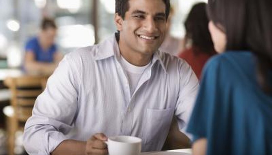 Look at his body language when he talks to you. Look at his body language when he talks to you.