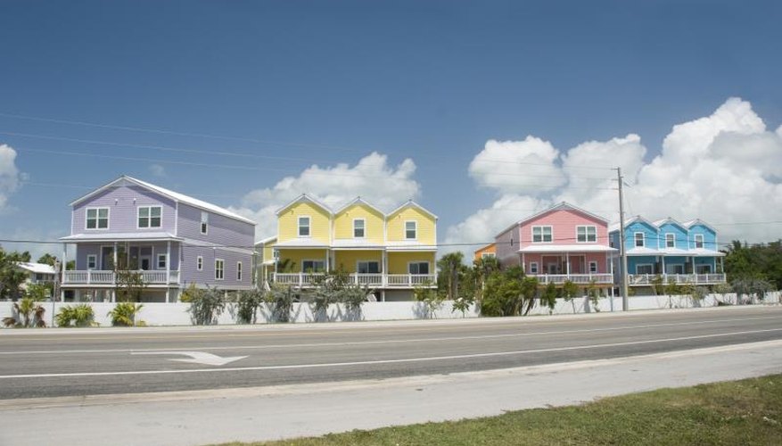 Four colorful homes Four colorful homes