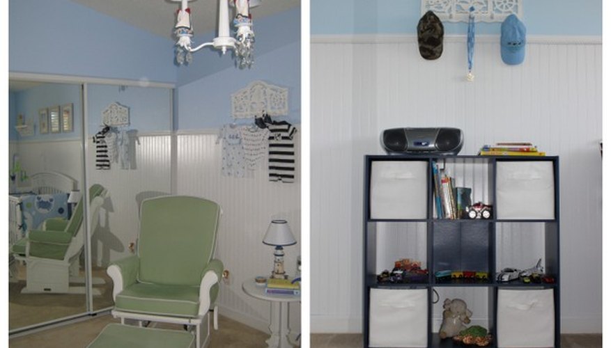 A cubical unit is practical for books and toy storage. A cubical unit is practical for books and toy storage.