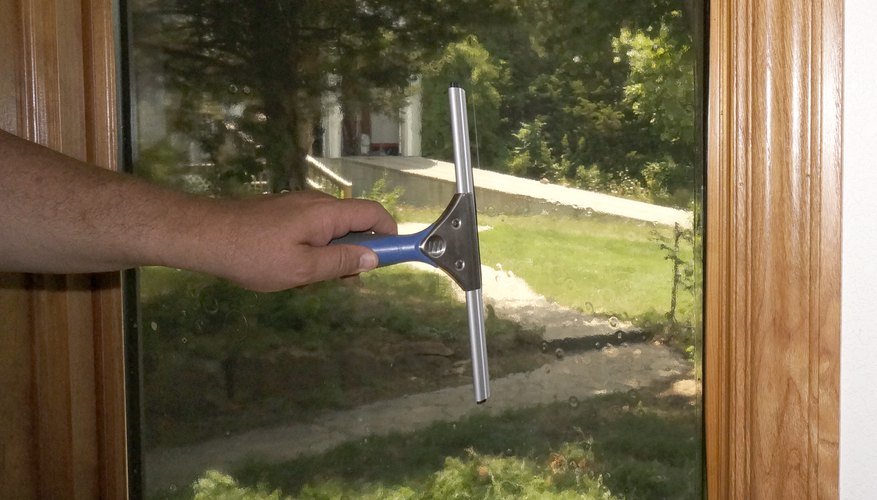 Push, rather than pull, the squeegee. Push, rather than pull, the squeegee.