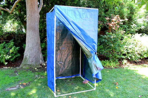 Camp Shower - Homemade hot camp shower - Porn pictures