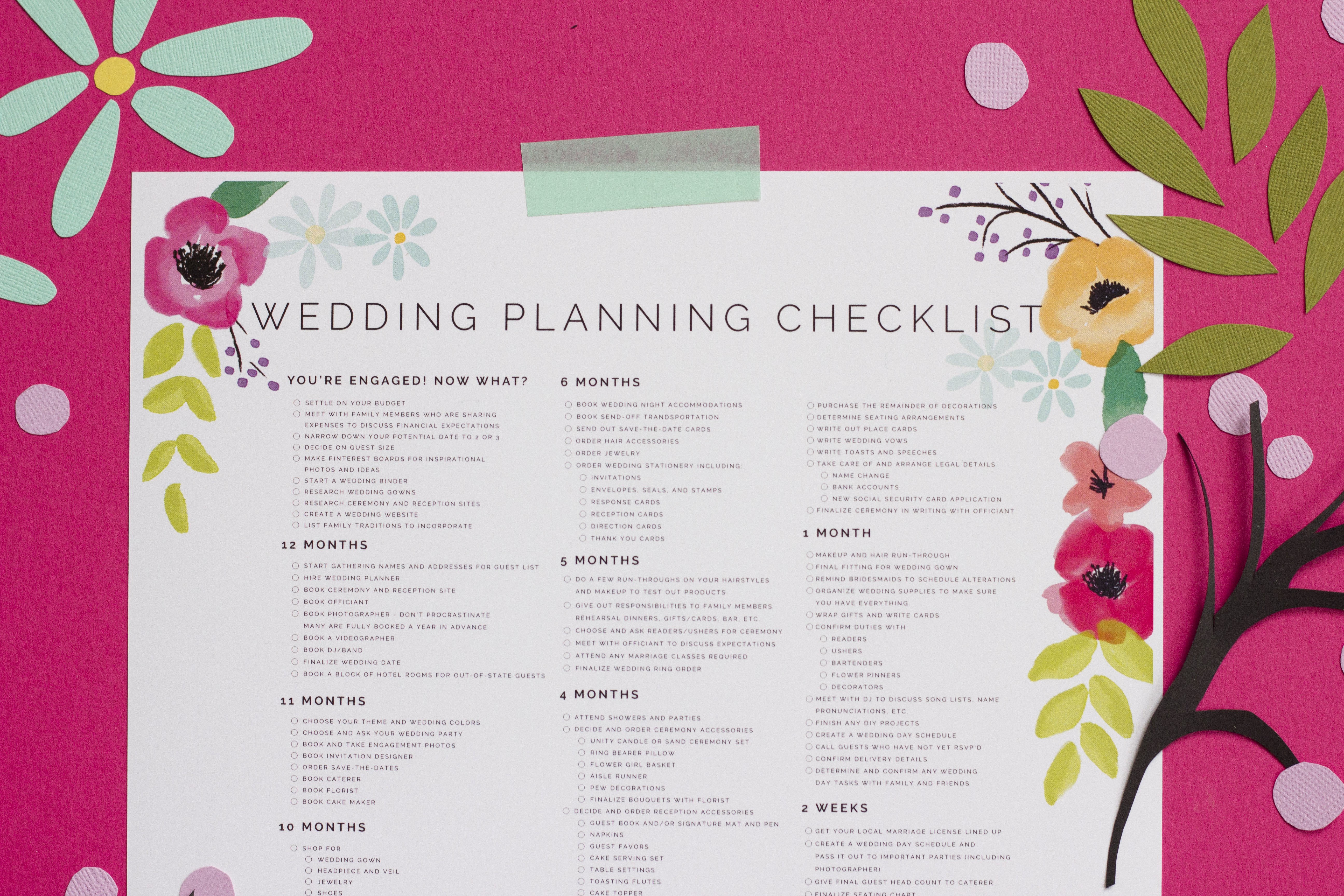 plan your wedding in style with a simple printable checklist ehow