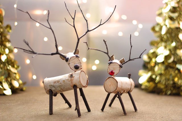 reindeer birch wood decor decoration crafts diy branches ehow holiday birchwood things decorations twigs xmas homemade easy ornaments decorate projects