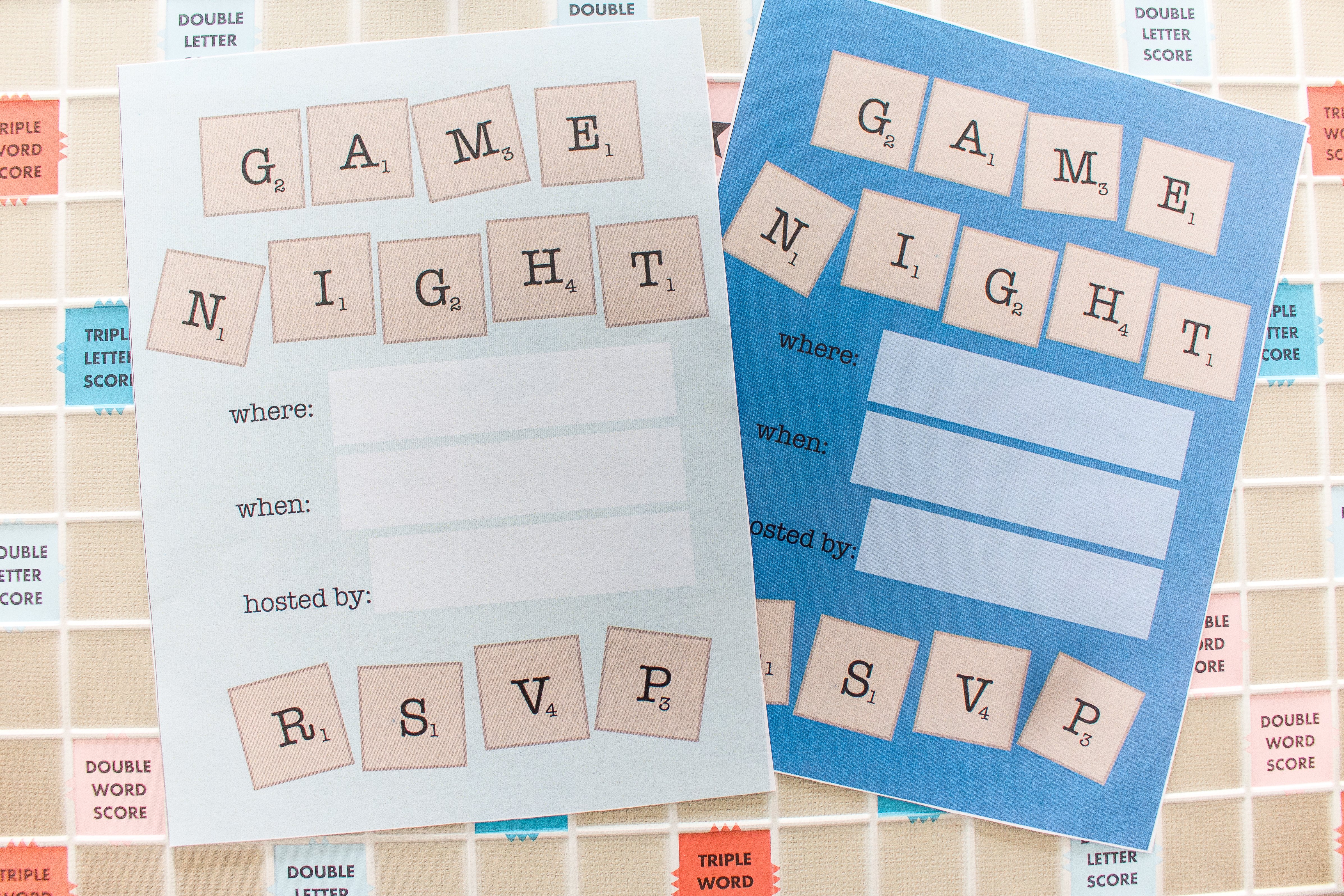 Game Night Invitations Creative Free Printables For You To Use EHow