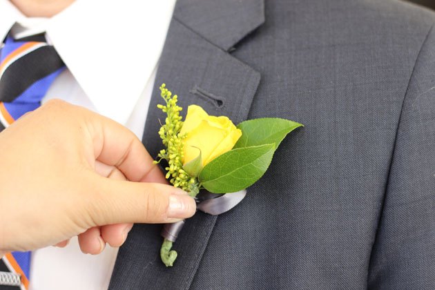 How To Pin A Boutonniere On A Dress Shirt 9