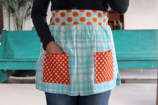 Turn a shirt into an apron.