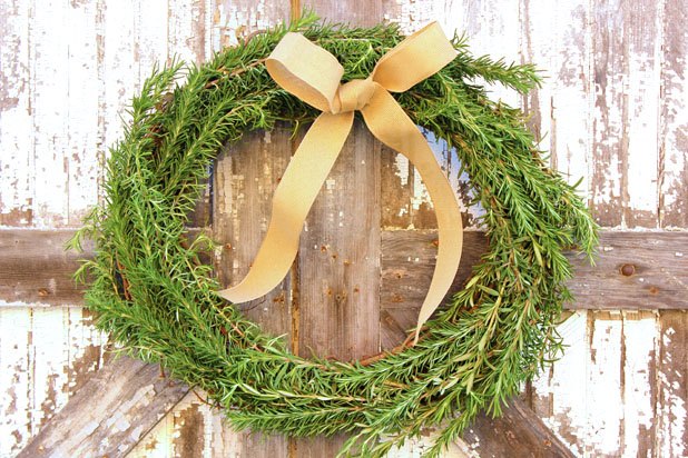 Rosemary wreaths provide year-round appeal.