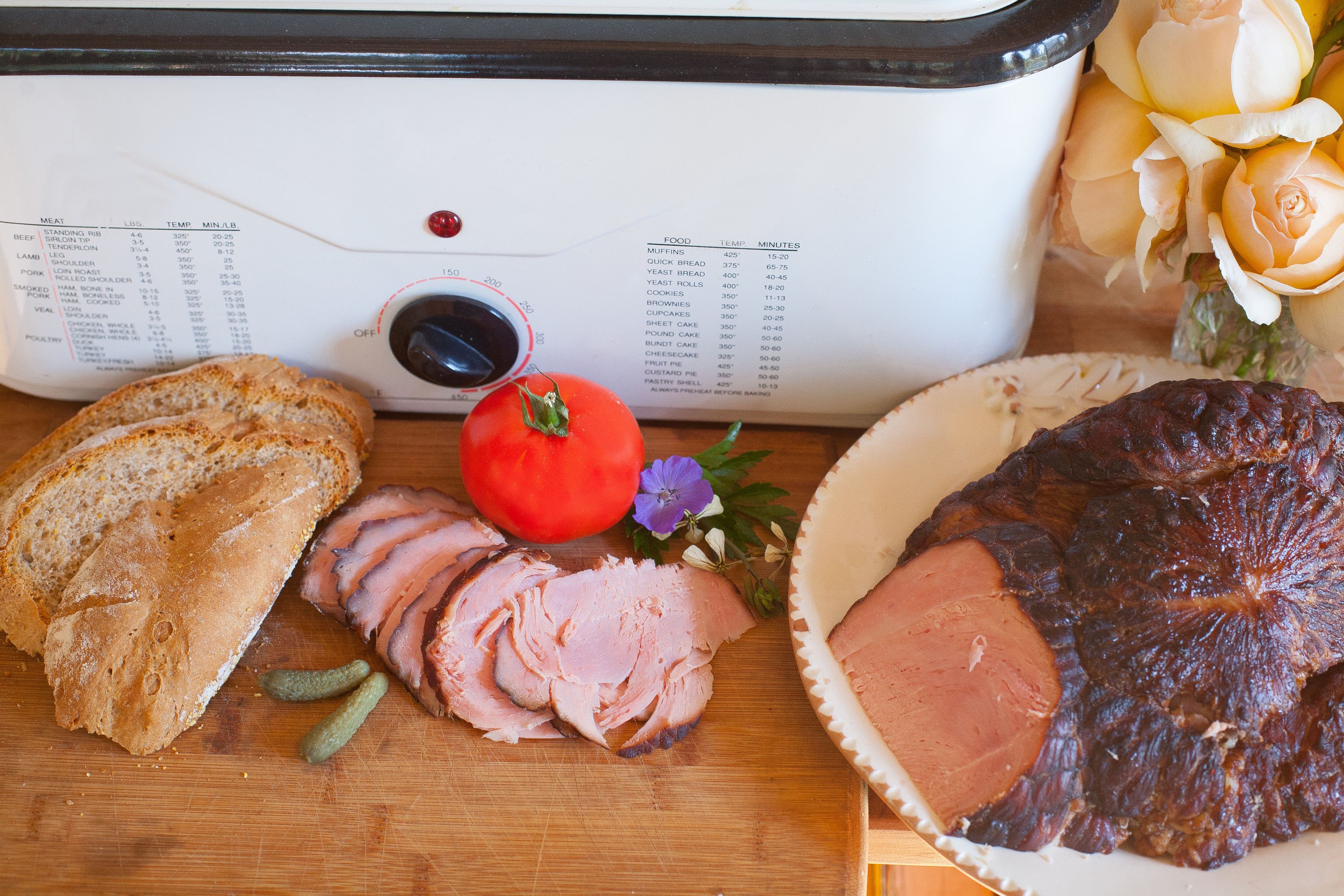 heating up a spiral sliced ham