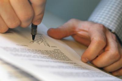 If you and the seller can come to terms, you will both sign the agreement.